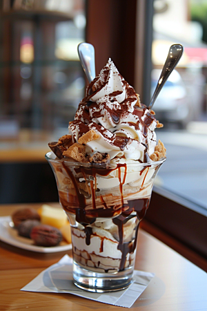 冰淇淋甜品美食素材