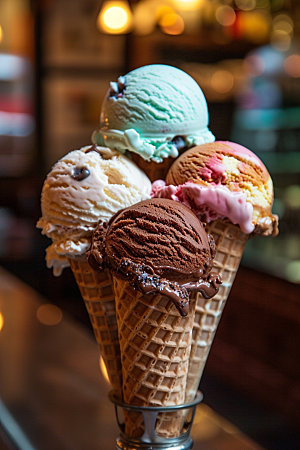 冰淇淋甜品夏季素材