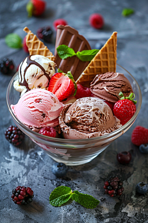 冰淇淋甜食高清素材