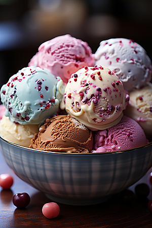 冰淇淋甜筒美食素材