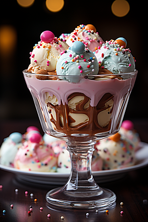 冰淇淋美食蛋筒素材