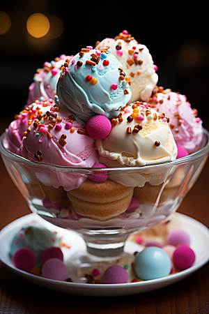 冰淇淋清凉冰沙素材