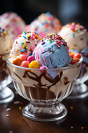 冰淇淋甜食夏季素材