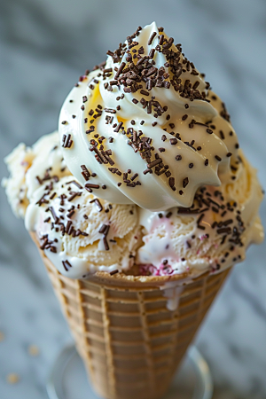 冰淇淋消暑零食素材