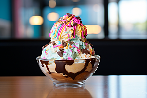 冰淇淋美食夏季素材