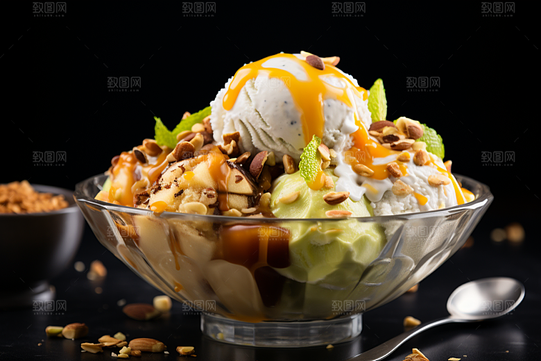 冰淇淋甜品甜食素材