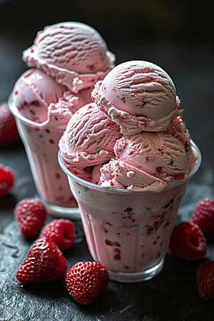 冰淇淋夏天甜品素材