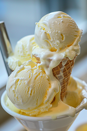 冰淇淋消暑甜品素材