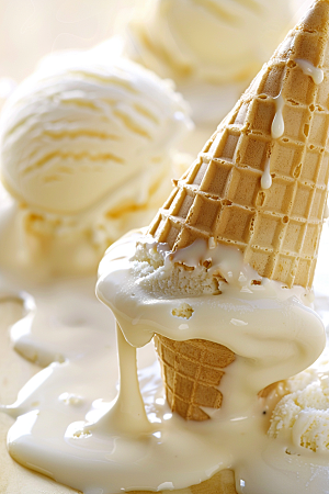 冰淇淋夏天消暑素材