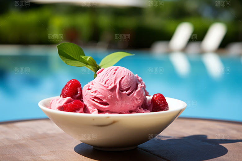 冰淇淋夏天芭菲素材