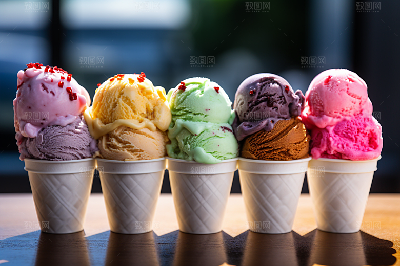 冰淇淋夏天甜筒素材