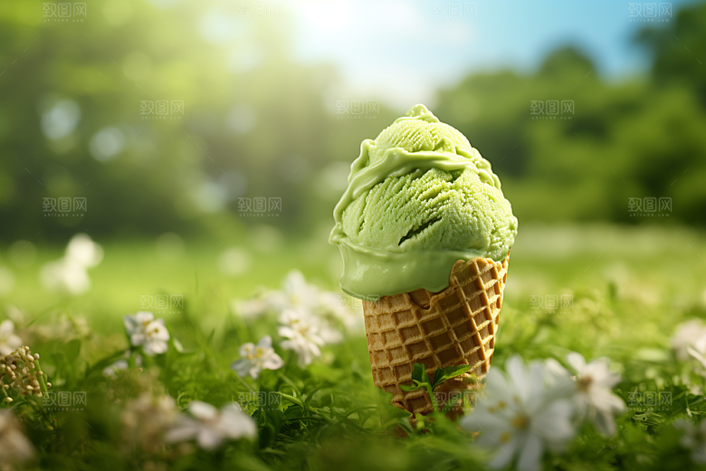 冰淇淋清凉夏季素材
