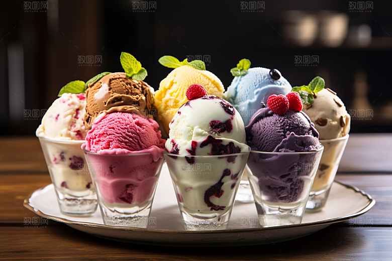冰淇淋夏季清凉素材