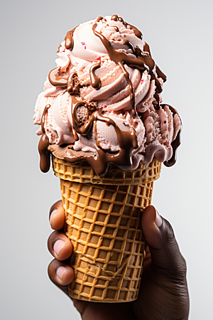 冰淇淋美食夏季素材
