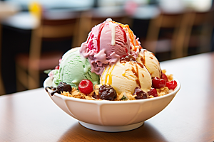 冰淇淋零食消暑素材
