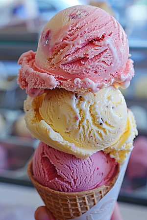 冰淇淋美食冰沙素材