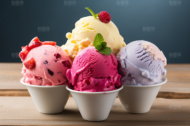冰淇淋冰沙美味素材