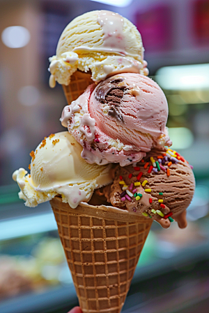冰淇淋夏天夏季素材