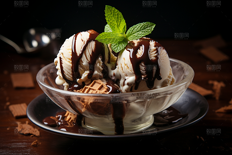 冰淇淋零食蛋筒素材