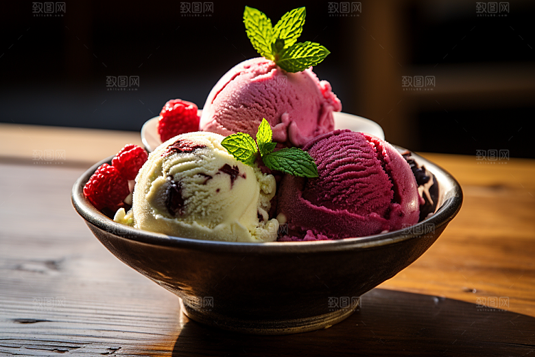 冰淇淋美味美味素材
