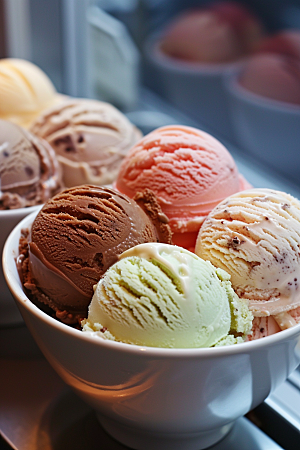 冰淇淋冰沙美食素材