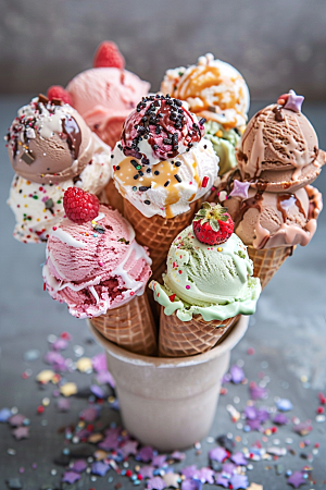 冰淇淋美味冰沙素材