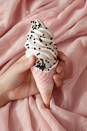 冰淇淋夏季新地素材