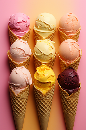 冰淇淋甜品甜筒素材