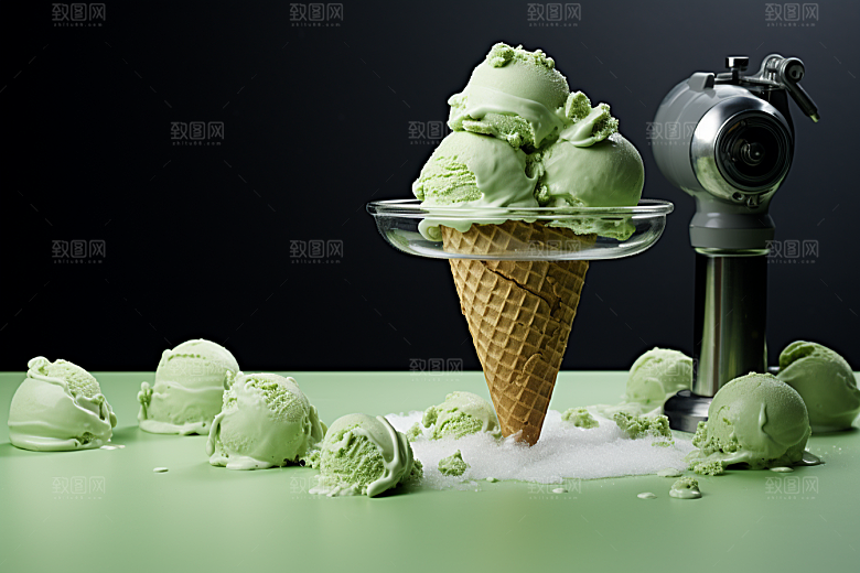 冰淇淋美味冰沙素材