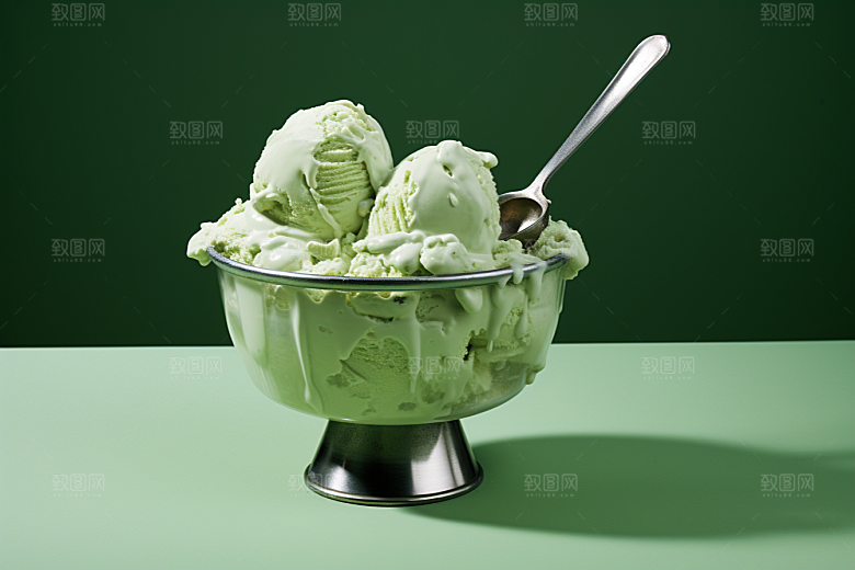 冰淇淋美味消暑素材