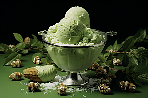 冰淇淋消暑甜食素材