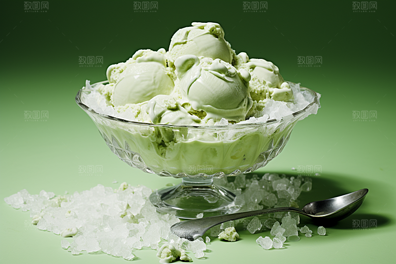 冰淇淋美味消暑素材