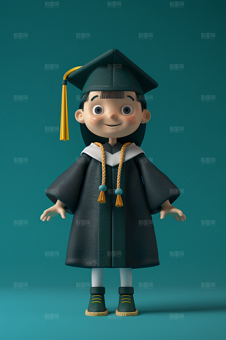 3D毕业生C4D高清模型