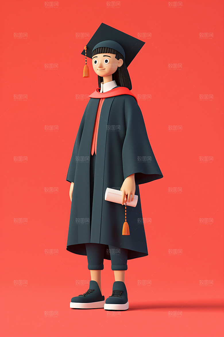 3D毕业生C4D学生模型