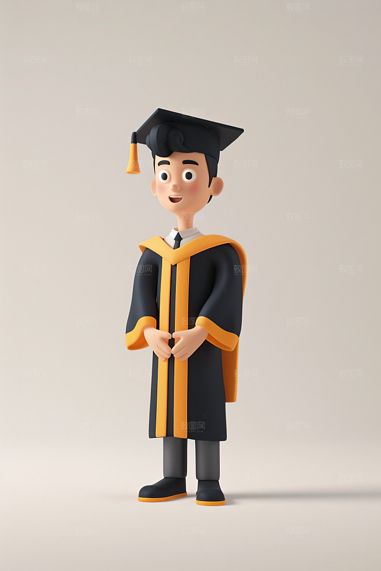 3D毕业生C4D学生模型