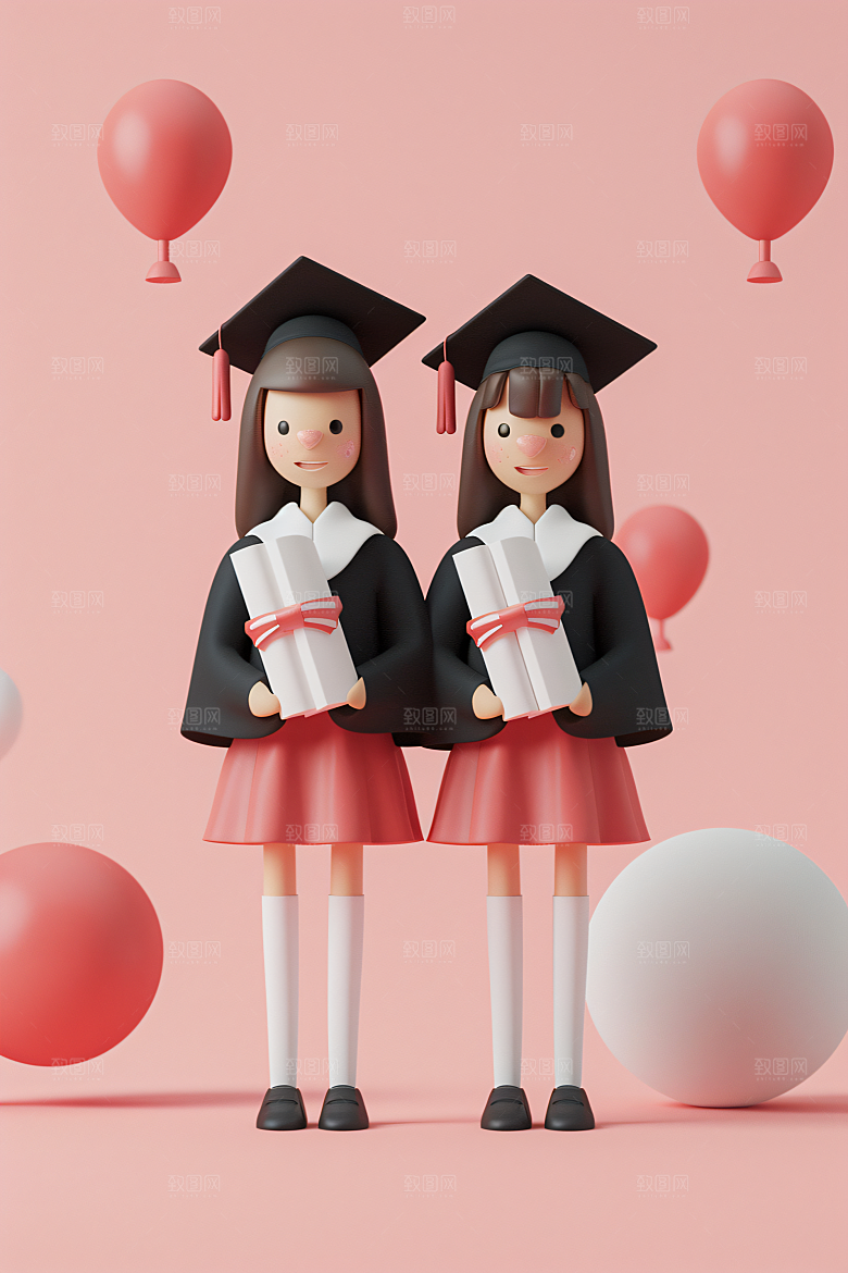 3D毕业生C4D全身照模型