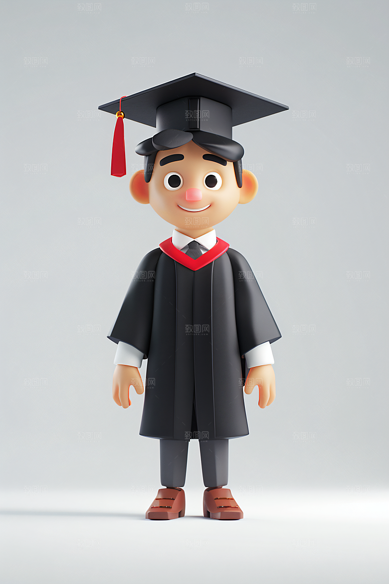 3D毕业生C4D高清模型