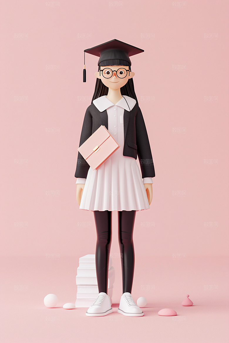 3D毕业生C4D人物模型