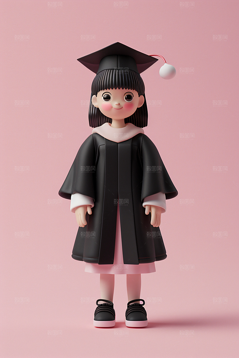 3D毕业生C4D人物模型