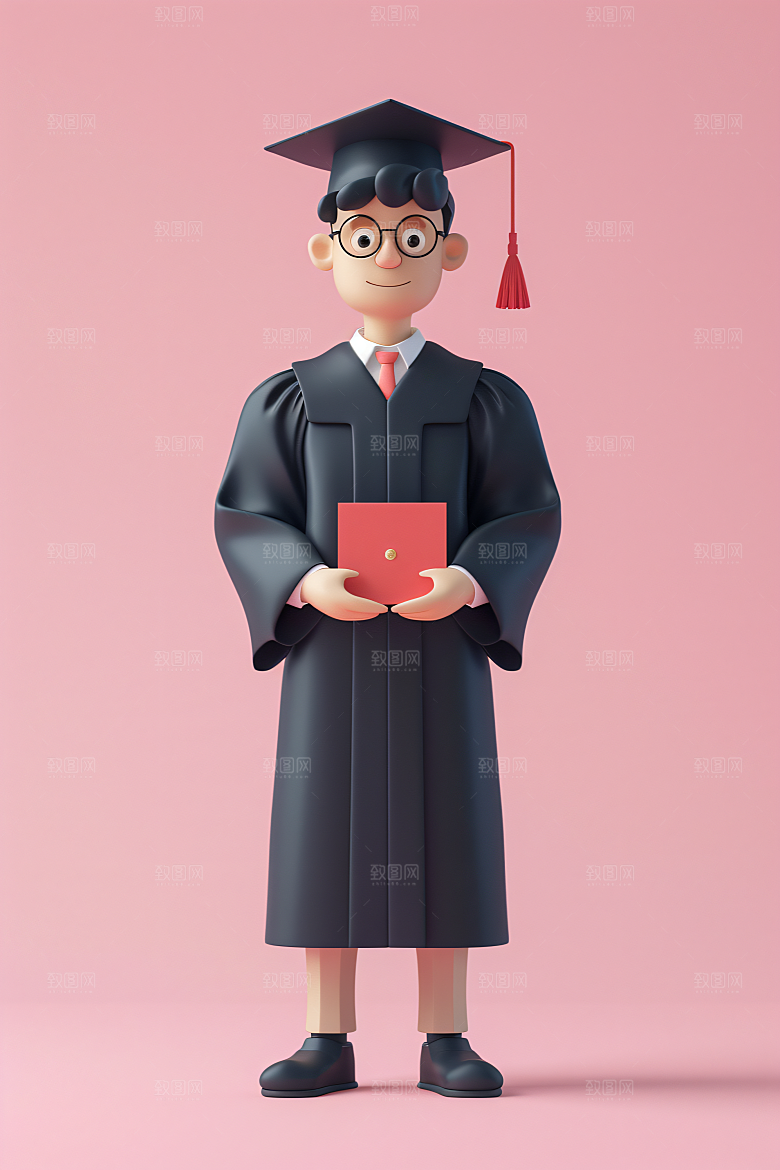 3D毕业生肖像高清模型