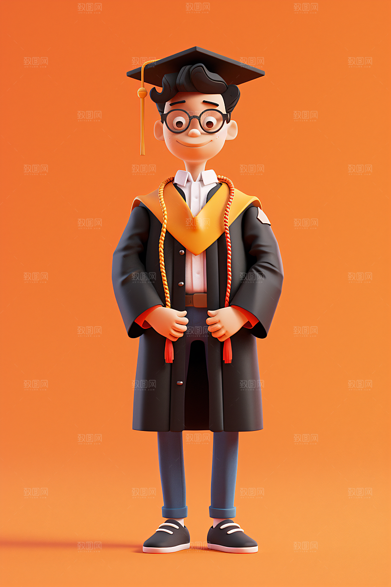 3D毕业生C4D学生模型