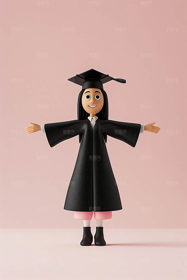 3D毕业生C4D学生模型