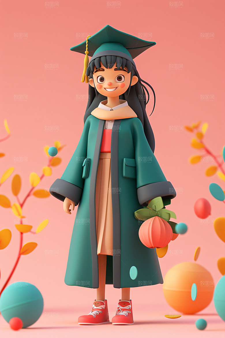 3D毕业生立体形象模型