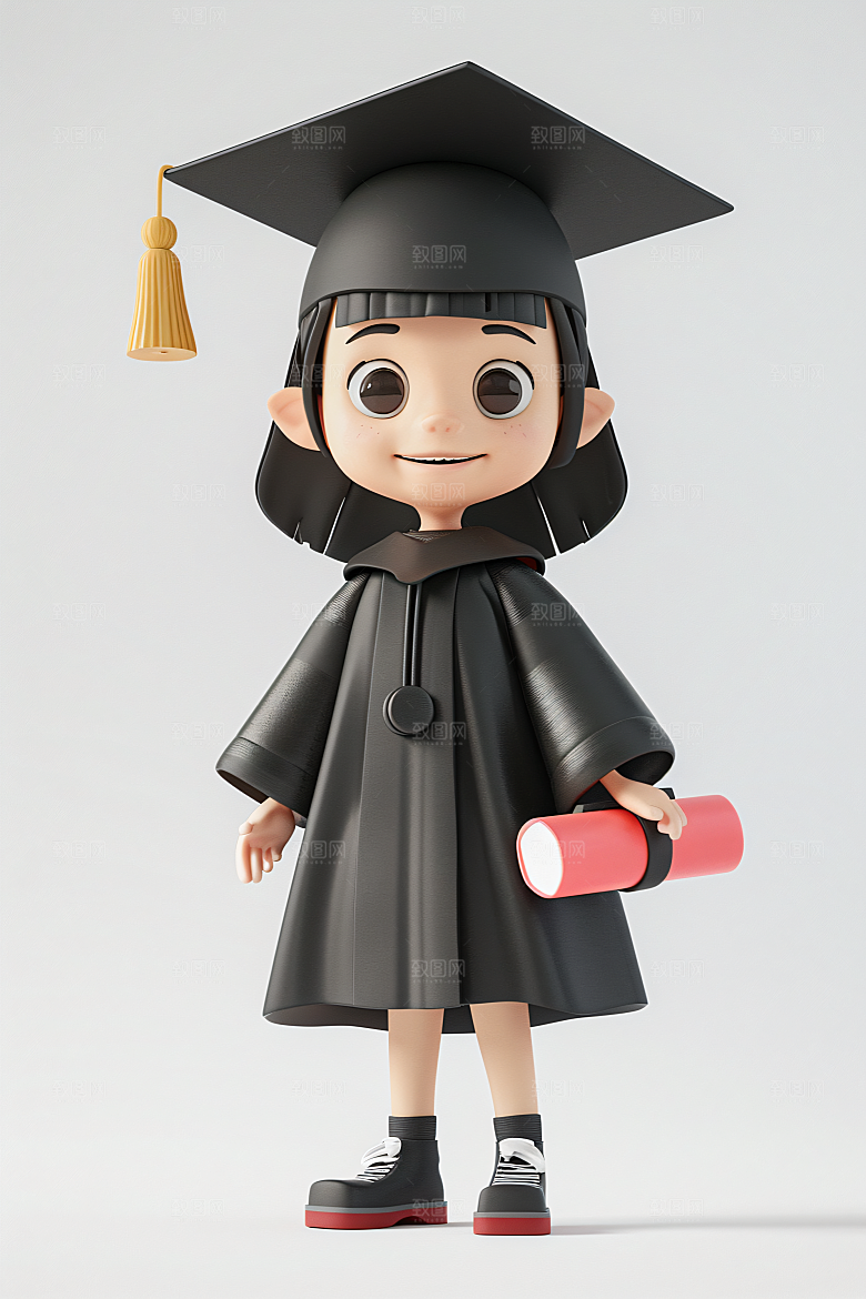 3D毕业生C4D人物模型