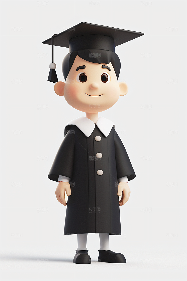 3D毕业生C4D高清模型