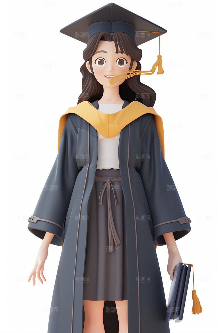 3D毕业生C4D人物模型