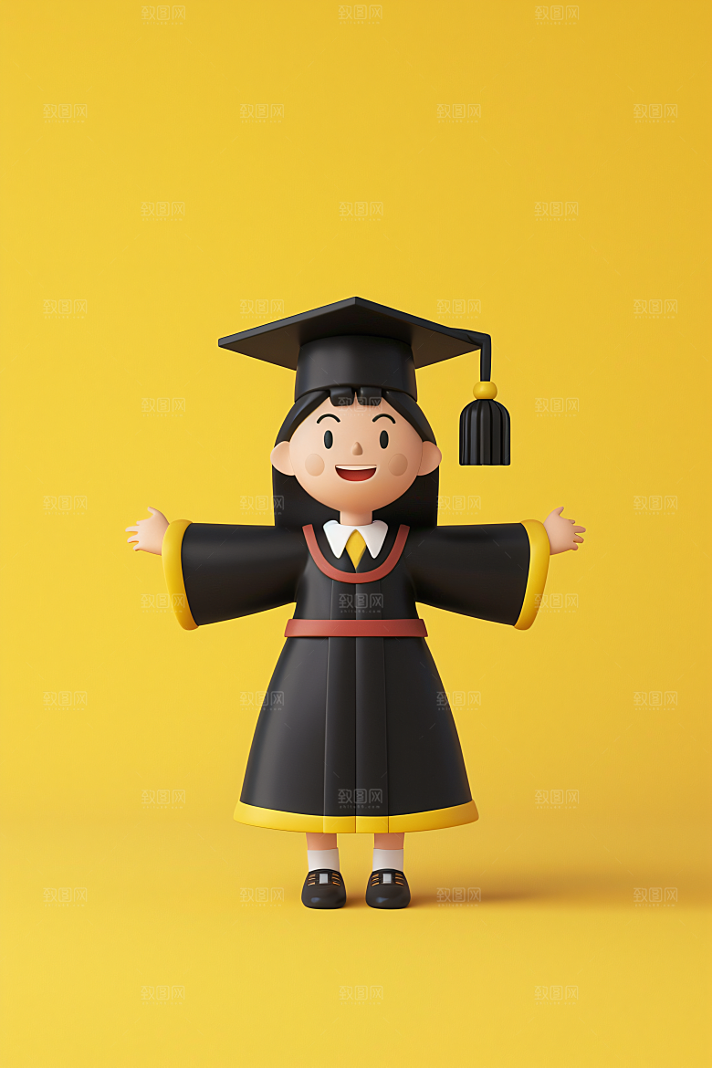 3D毕业生C4D立体模型