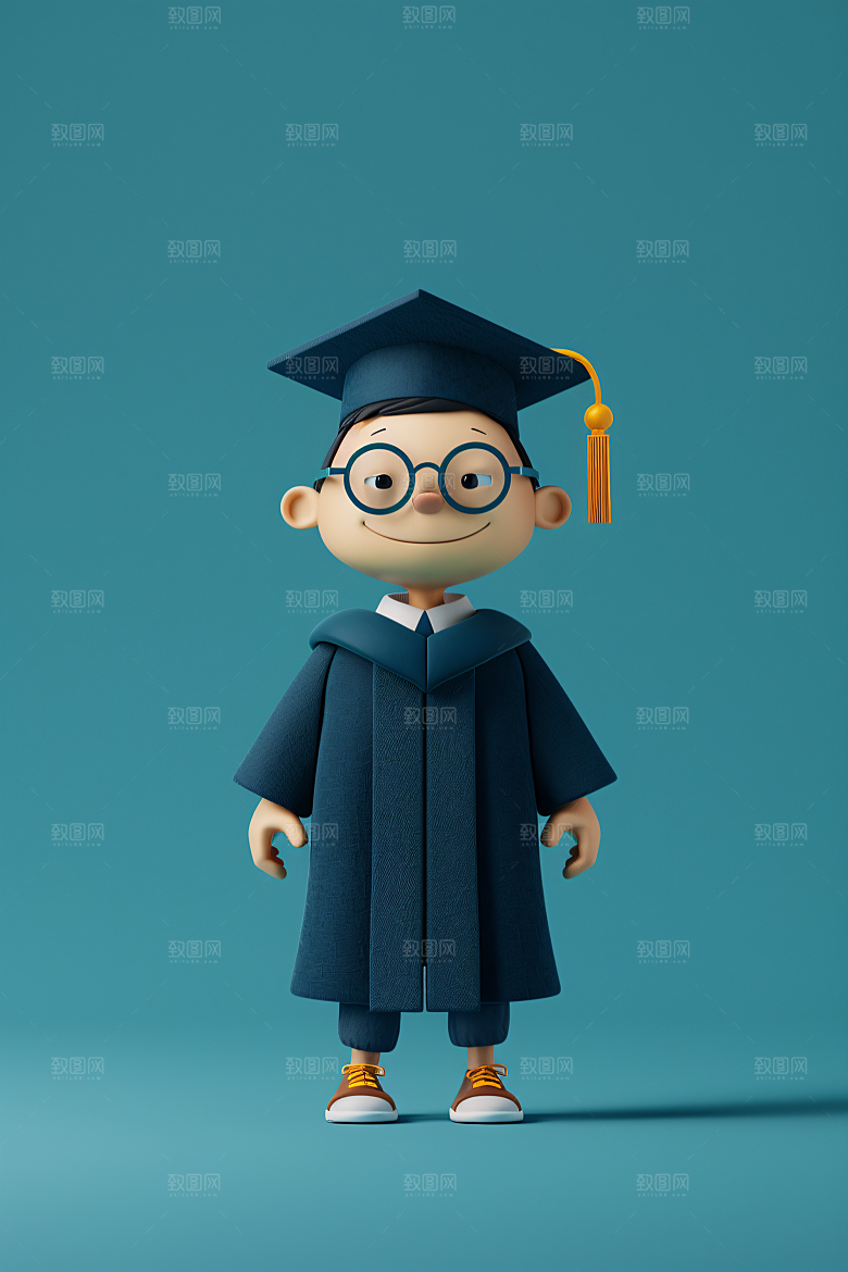 3D毕业生C4D人物模型