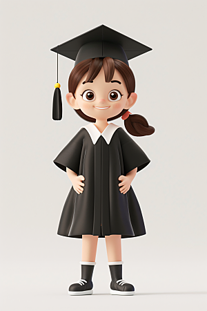 3D毕业生高清C4D模型