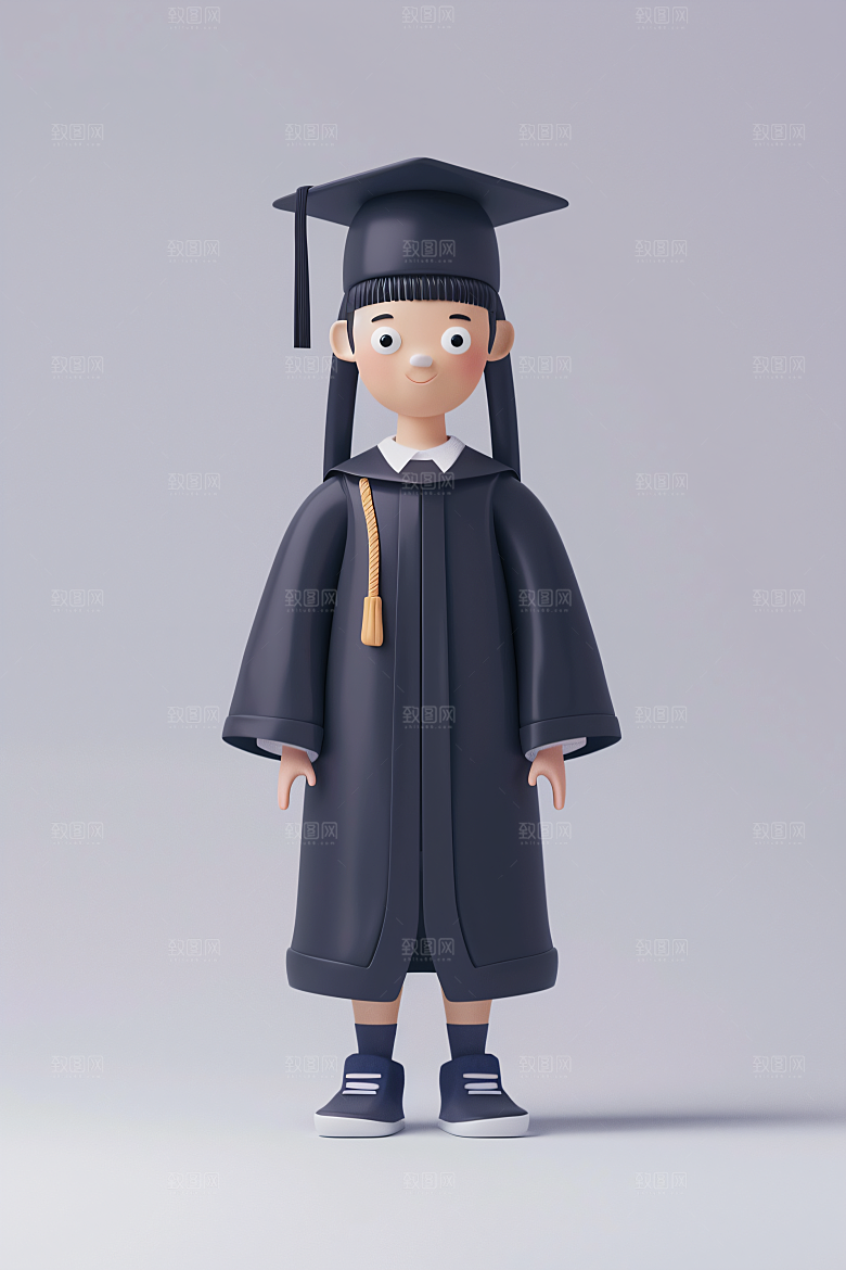 3D毕业生C4D人物模型